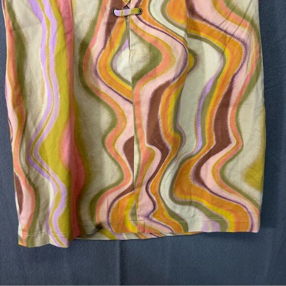 Nwt y2k style M Wild Fable Wave/Swirl-Print Strapless Bodycon Tube Mini Dress - Picture 5 of 11